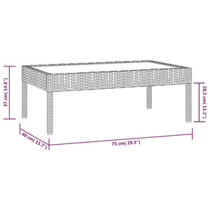 vidaXL 8-piece Garden Lounge Set with Cushions Poly Rattan Black