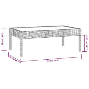 vidaXL 16-Piece Garden Lounge Set with Cushions Poly Rattan Grey