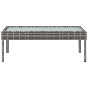 vidaXL 16-Piece Garden Lounge Set with Cushions Poly Rattan Grey
