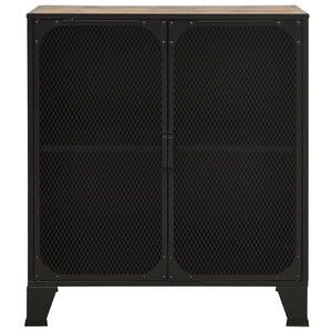 vidaXL Storage Cabinets 2 pcs Rustic Brown 72x36x82 cm Metal and MDF