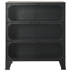 vidaXL Storage Cabinets 2 pcs. Gray 72x36x82 cm Metal and MDF