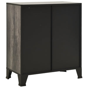 vidaXL Storage Cabinets 2 pcs. Gray 72x36x82 cm Metal and MDF