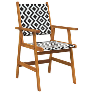 vidaXL Garden Chairs 6 pcs Solid Acacia Wood