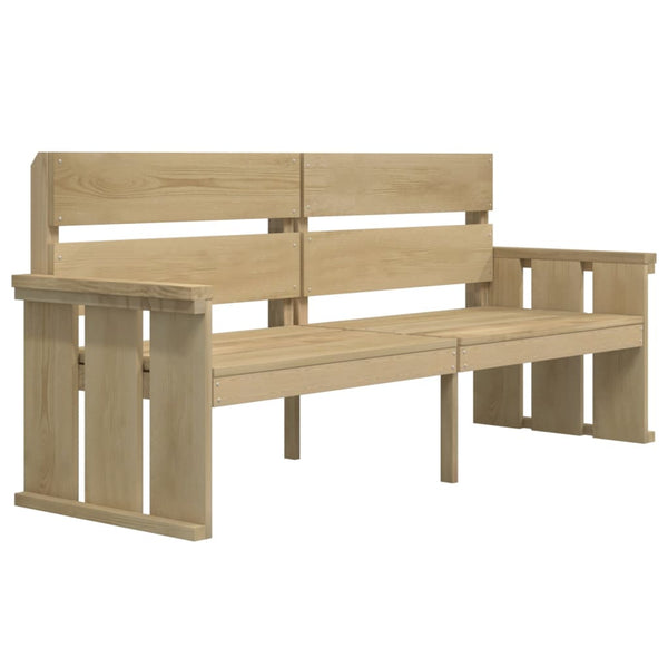 vidaXL 3-Piece Garden Dining Set Impregnated Solid Pinewood