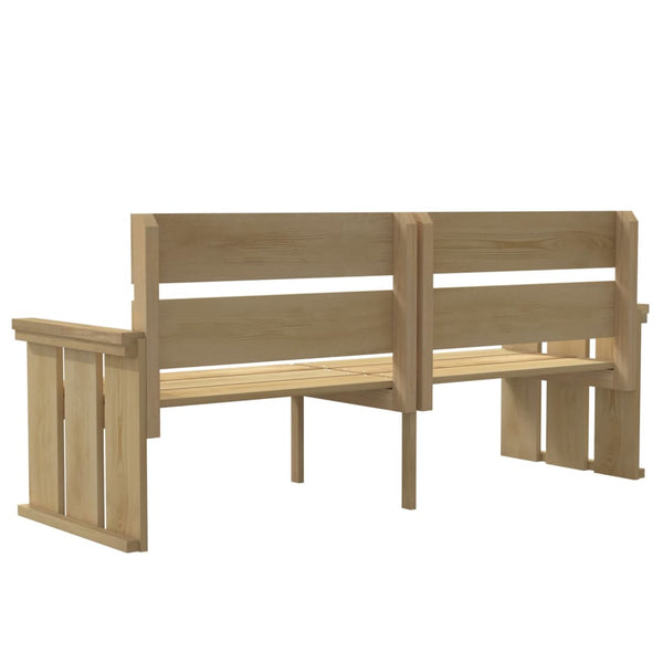 vidaXL 3-Piece Garden Dining Set Impregnated Solid Pinewood