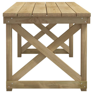 vidaXL 3-Piece Garden Dining Set Impregnated Solid Pinewood