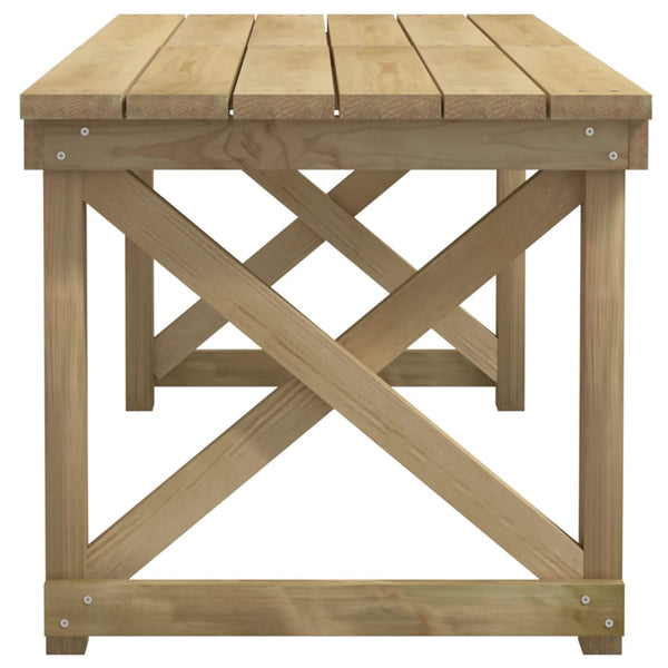 vidaXL 3-Piece Garden Dining Set Impregnated Solid Pinewood