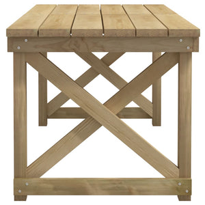 vidaXL 3-Piece Garden Dining Set Impregnated Solid Pinewood