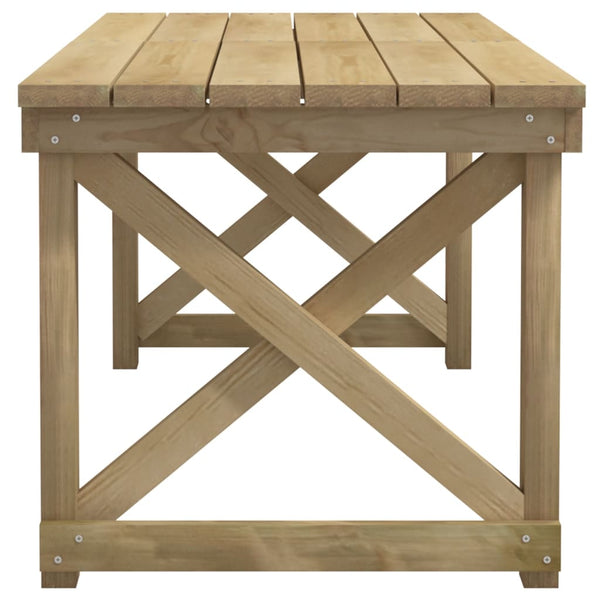vidaXL 3-Piece Garden Dining Set Impregnated Solid Pinewood