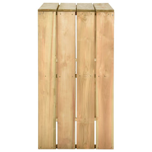 vidaXL 5-piece Impregnated Pinewood Garden Bar Set
