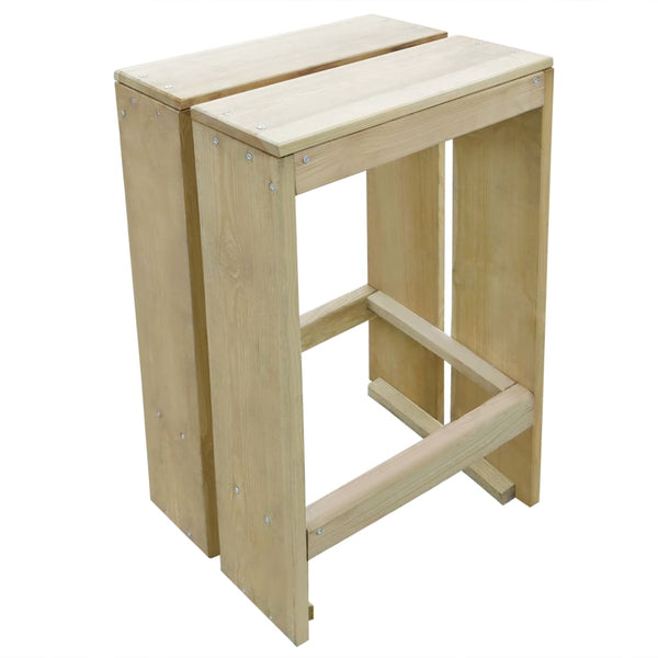 vidaXL 5-piece Impregnated Pinewood Garden Bar Set