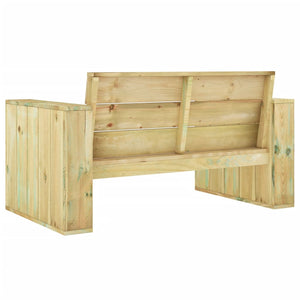 vidaXL 3-Piece Garden Lounge Set Impregnated Solid Pine Wood