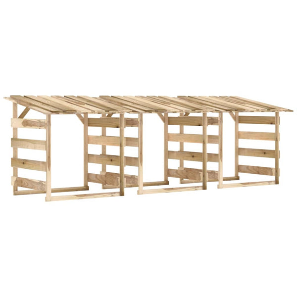 vidaXL Pergolas with Roof 3 pcs. 100x90x100 cm Impregnated Pinewood