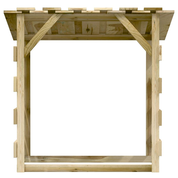 vidaXL Pergolas with Roof 3 pcs. 100x90x100 cm Impregnated Pinewood