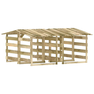 vidaXL Pergolas with Roof 4 pcs. 100x90x100 cm Impregnated Pine Wood