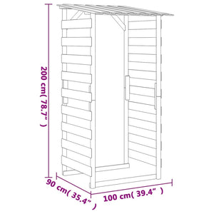 vidaXL Pergolas with Roof 2 pcs. 100x90x200 cm Impregnated Pinewood