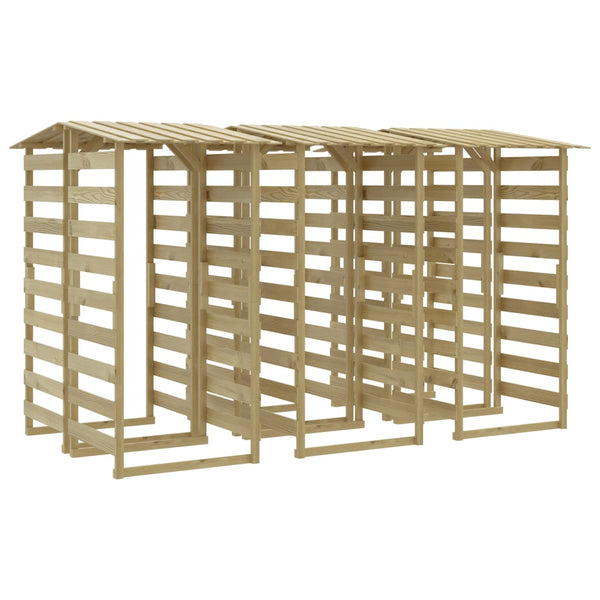vidaXL Pergolas with Roof 6 pcs. 100x90x200 cm Impregnated Pinewood