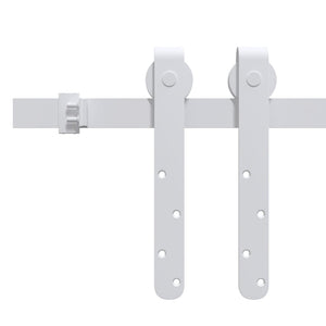 vidaXL Mini Sliding Door Hardware Set for Cabinet Doors Carbon Steel 183 cm