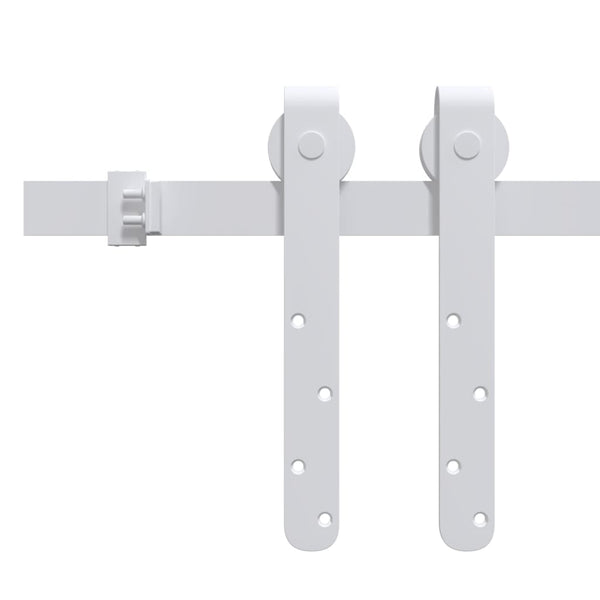 vidaXL Mini Sliding Door Hardware Set for Cabinet Doors Carbon Steel 183 cm