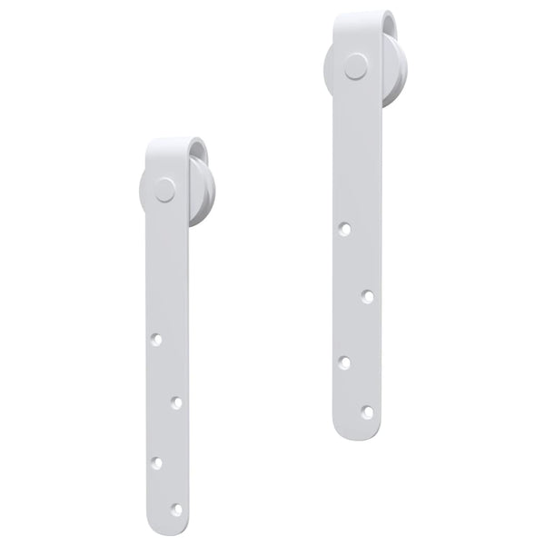 vidaXL Mini Sliding Door Hardware Set for Cabinet Doors Carbon Steel 183 cm