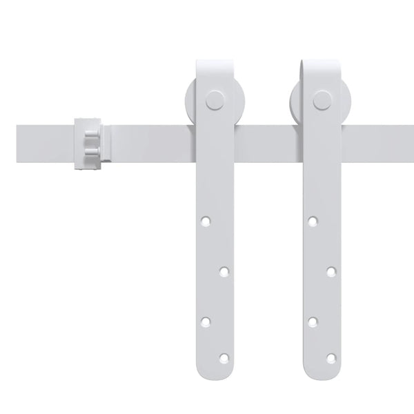 vidaXL Mini Sliding Door Hardware Kit for Cabinet Doors Carbon Steel 152 cm