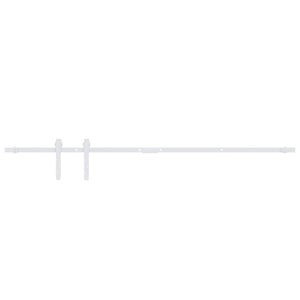 vidaXL Mini Sliding Door Hardware Kit for Cabinet Doors Carbon Steel 122 cm