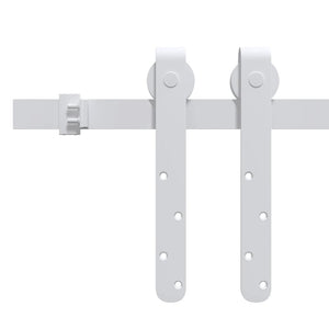 vidaXL Mini Sliding Door Hardware Kit for Cabinet Doors Carbon Steel 122 cm