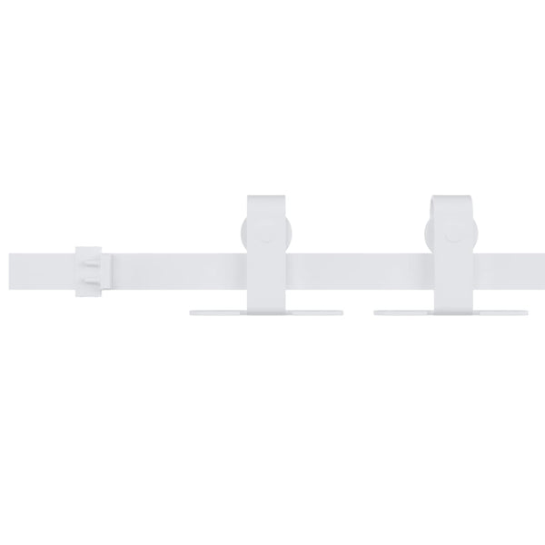 vidaXL Mini Sliding Door Hardware Set for Cabinet Doors Carbon Steel 183 cm