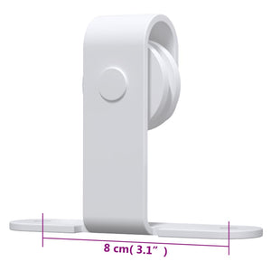vidaXL Mini Sliding Door Hardware Kit for Cabinet Doors Carbon Steel 152 cm