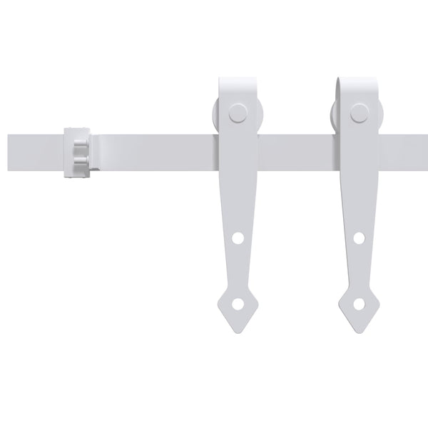 vidaXL Mini Sliding Door Hardware Set for Cabinet Doors Carbon Steel 183 cm