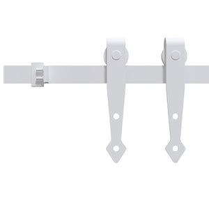 vidaXL Mini Sliding Door Hardware Kit for Cabinet Doors Carbon Steel 200 cm