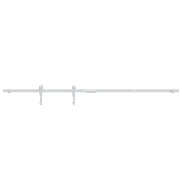 vidaXL Mini Sliding Door Hardware Kit for Cabinet Doors Carbon Steel 152 cm