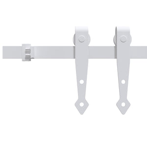 vidaXL Mini Sliding Door Hardware Kit for Cabinet Doors Carbon Steel 152 cm
