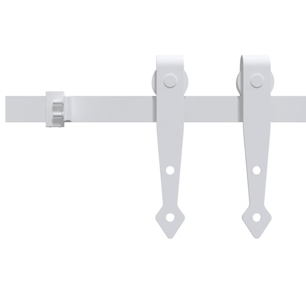 vidaXL Mini Sliding Door Hardware Kit for Cabinet Doors Carbon Steel 152 cm