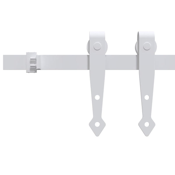 vidaXL Mini Sliding Door Hardware Kit for Cabinet Doors Carbon Steel 122 cm