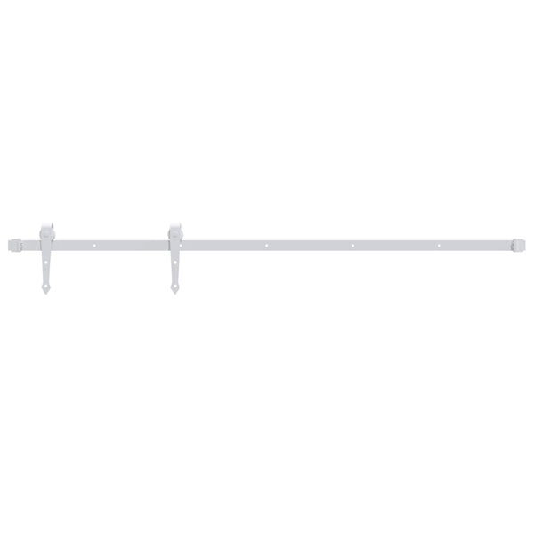 vidaXL Sliding Door Hardware 200 cm Steel White