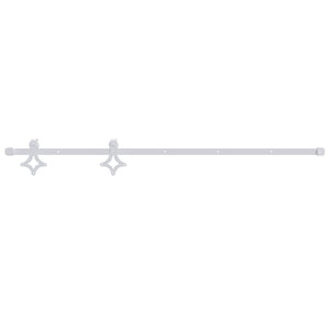 vidaXL Sliding Door Hardware 183 cm Steel White