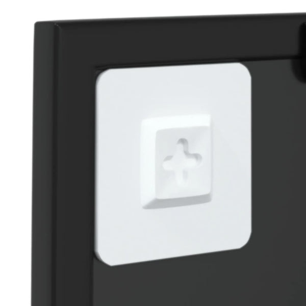 vidaXL Wall Mirror Black 40x40 cm Metal