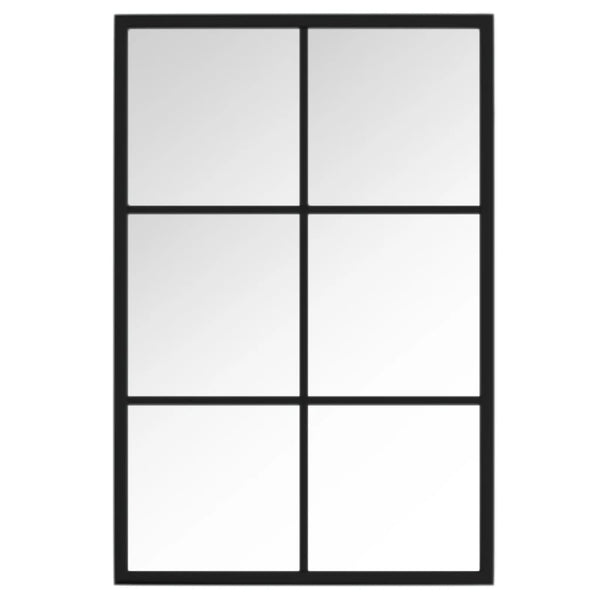 vidaXL Wall Mirror Black 60x40 cm Metal