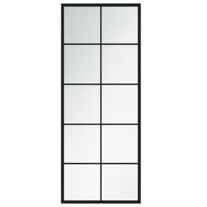 Schwarzer Wandspiegel 100x40 cm