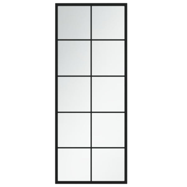 Schwarzer Wandspiegel 100x40 cm
