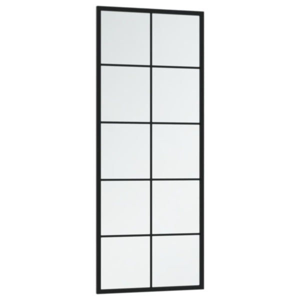 Schwarzer Wandspiegel 100x40 cm