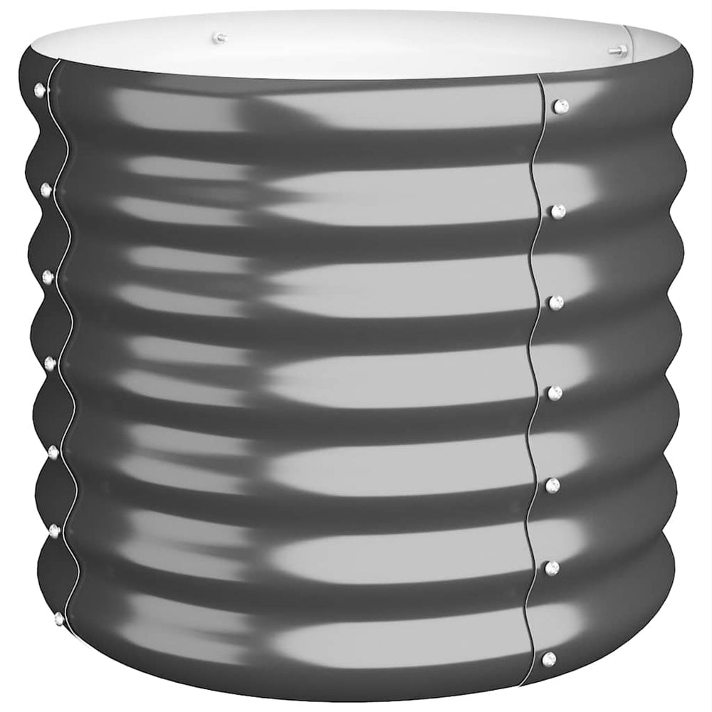 vidaXL Planter Galvanized Steel 40x40x36 cm Anthracite