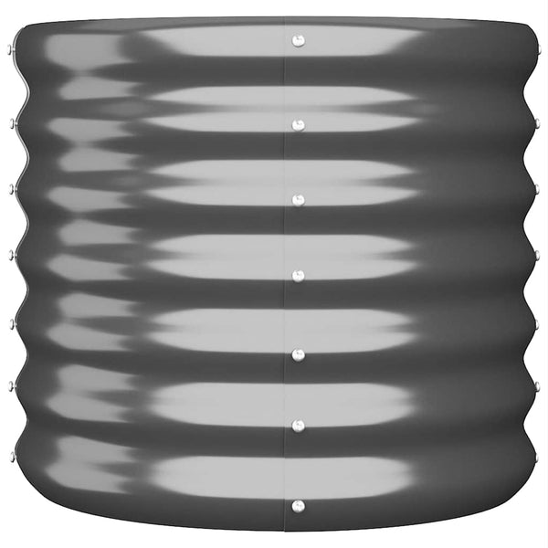 vidaXL Planter Galvanized Steel 40x40x36 cm Anthracite