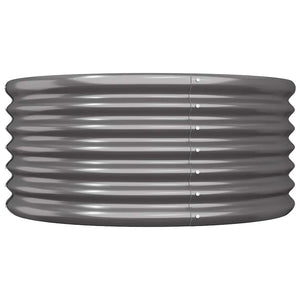 vidaXL Raised Garden Bed Galvanized Steel 80x80x36 cm Anthracite
