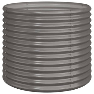 vidaXL Raised Garden Bed Galvanized Steel 80x80x68 cm Gray