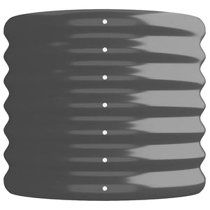 vidaXL Raised Garden Bed Galvanized Steel 152x40x36 cm Anthracite