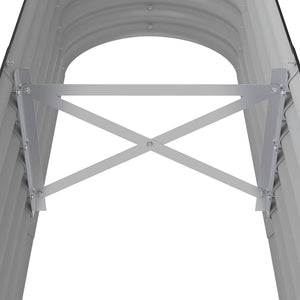 vidaXL Raised Garden Bed Galvanized Steel 152x40x36 cm Anthracite