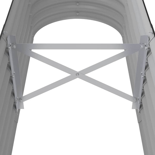 vidaXL Raised Garden Bed Galvanized Steel 152x40x36 cm Anthracite