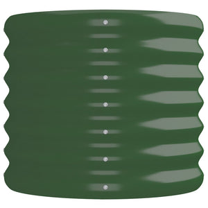 vidaXL Raised Garden Bed Galvanized Steel 224x40x36 cm Green
